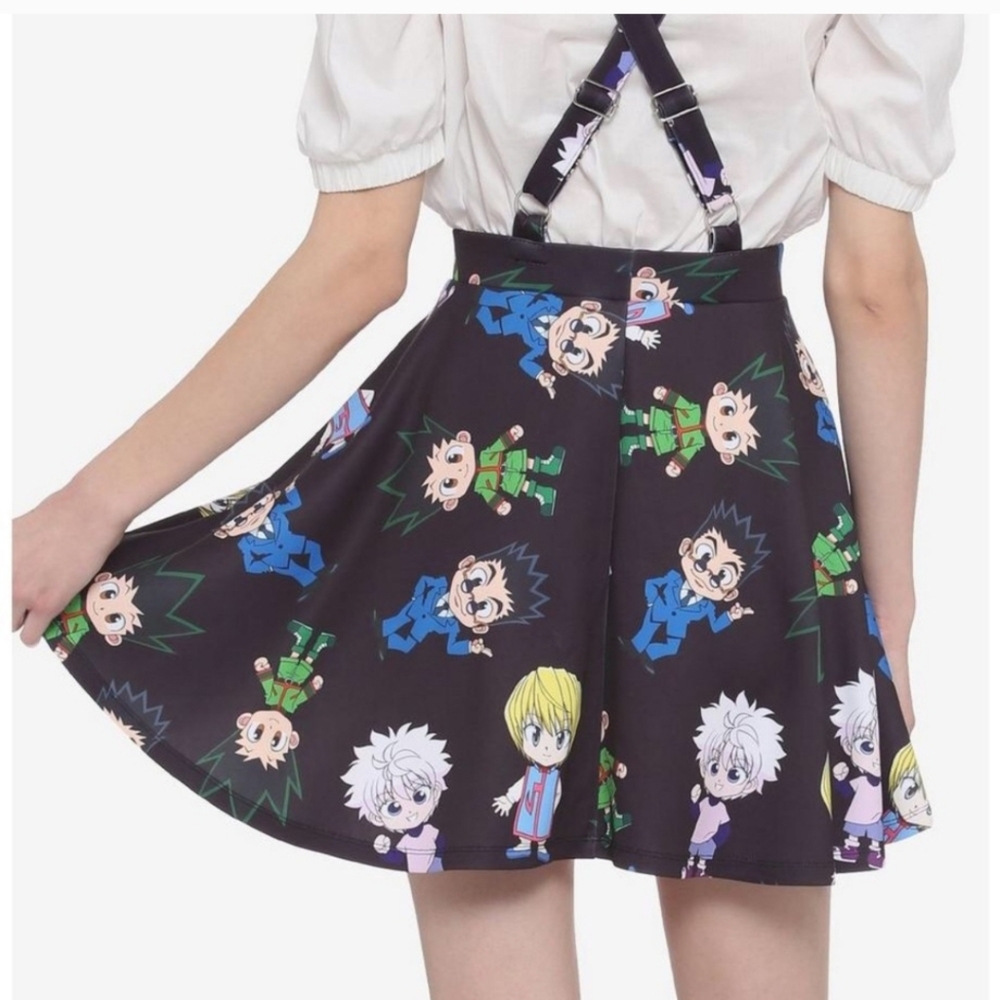 Hot Topic Hunter×Hunter Chibi Suspender Skirt Size Small
